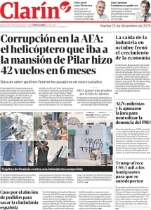 Tapa Clarin 12-23-2025