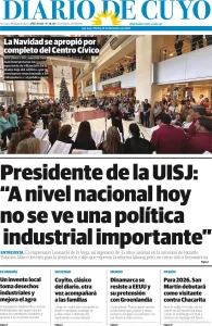 Tapa Diario Cuyo 12-23-2025